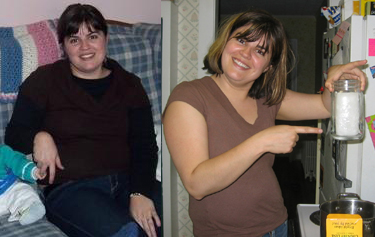 I had to dig way back to December 2007 for a before photo because I apparently stopped taking pictures of myself at one point. Now I'm feeling a lot better about my health...and about getting my photo taken!