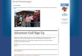 This is my local Rotary club's website which runs on Clubrunner. Can you make a form in Clubrunner software? Maybe but I wasn't going to spend a lot of time figuring it out. So I embedded this signup for our upcoming mini golf tournament on their site.