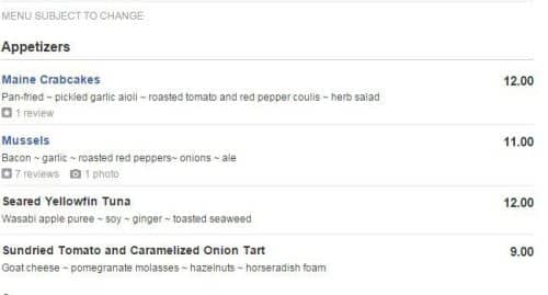 YelpMenu
