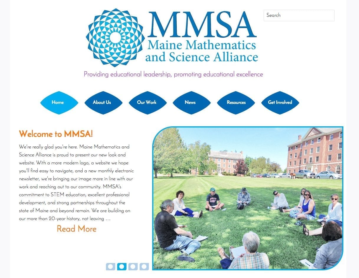 Website Launch: Maine Mathematics and Science Alliance