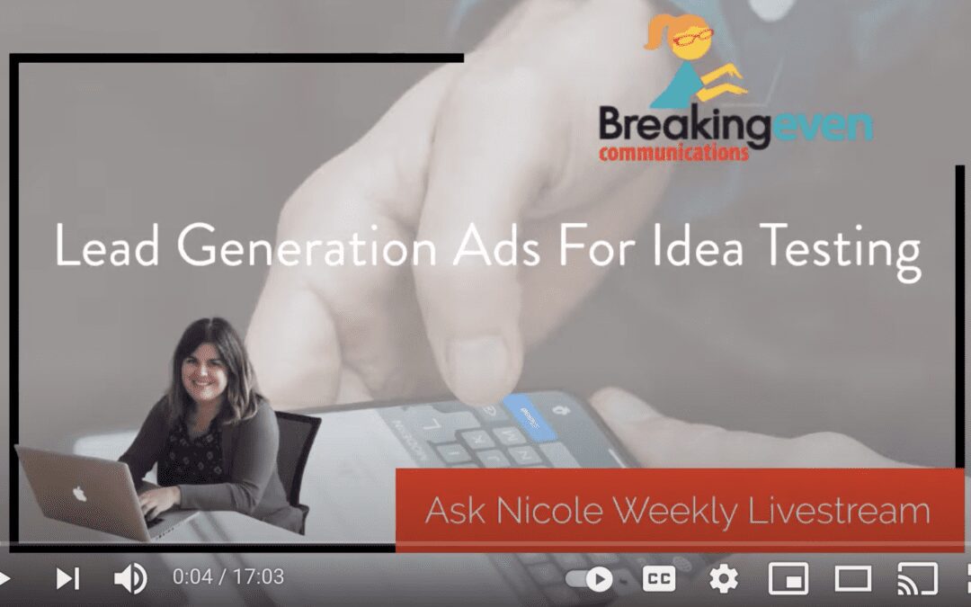 Using Lead Generation Ads For Idea Testing