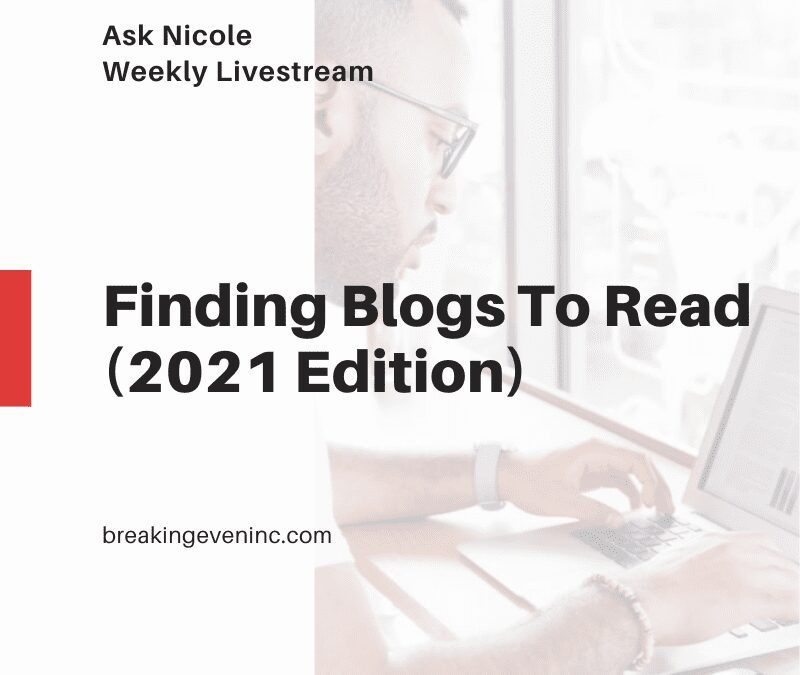 Finding Blogs to Read (2021 Edition)
