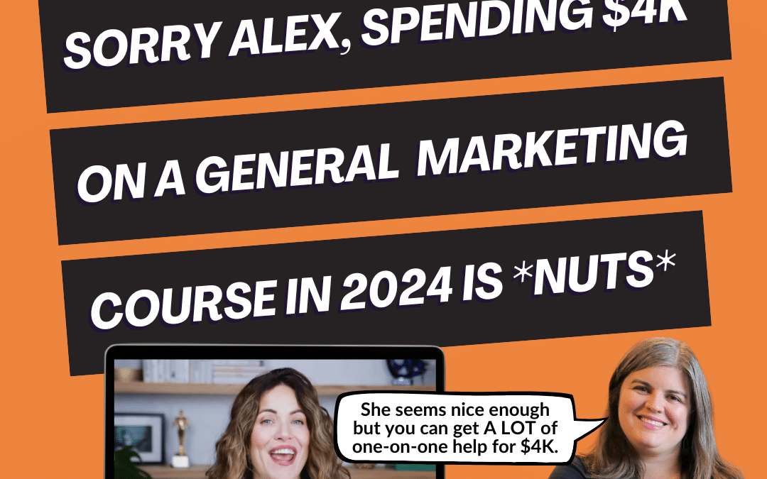 Nicole Reacts: Alex Cattoni Tells Us To Spend $4000 To Learn Online Marketing